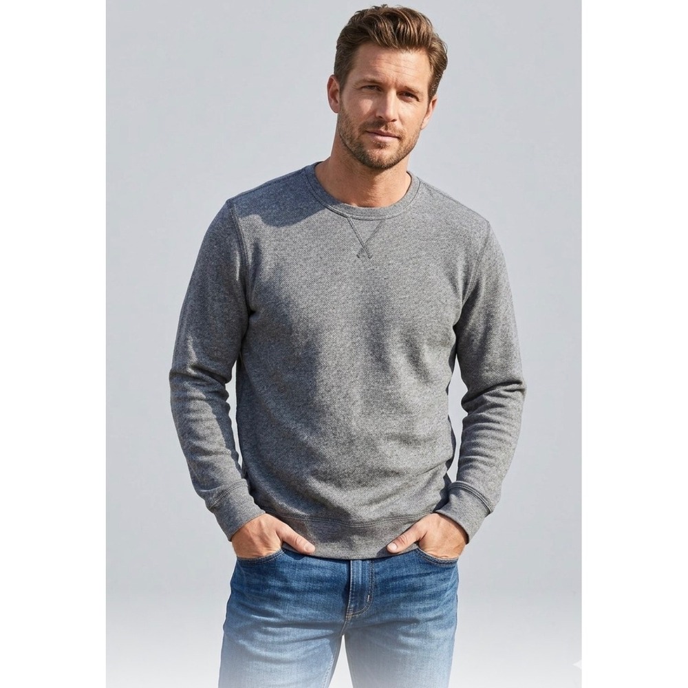 BT Supply Co Mens XXL Gray Heather Crewneck Sweatshirt FBR9200 Pullover